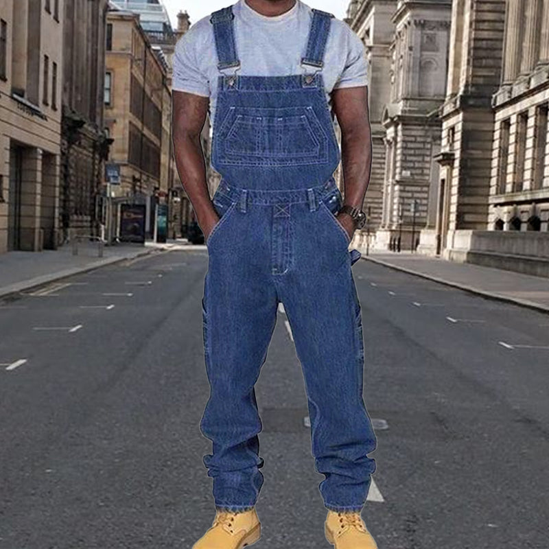 Preston | Casual Denim Multi-pocket Losse Overall