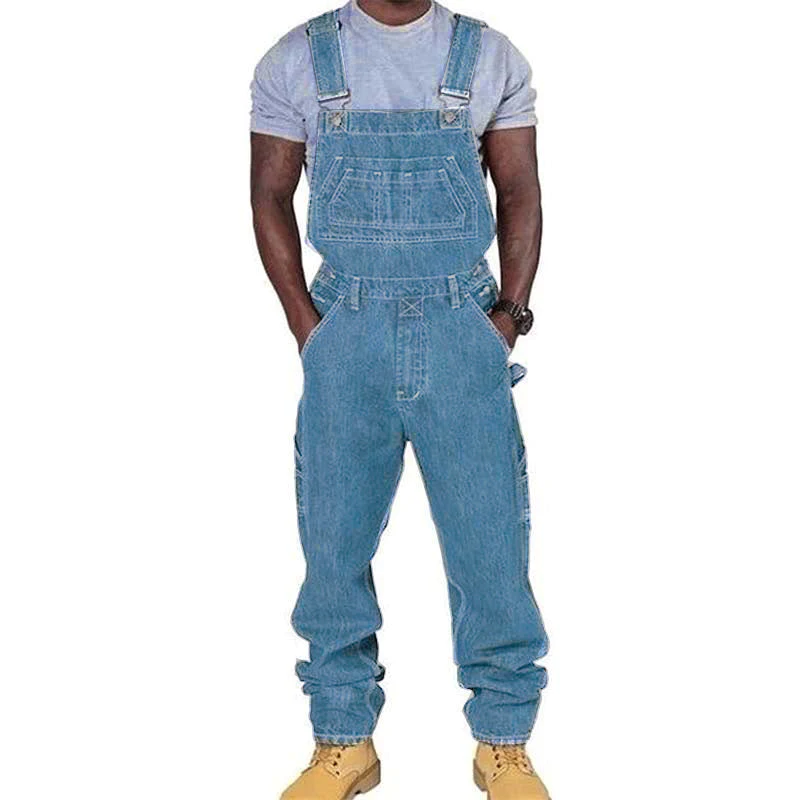Preston | Casual Denim Multi-pocket Losse Overall